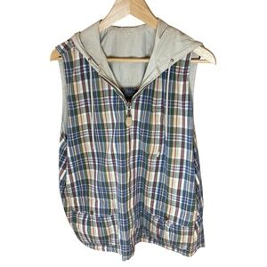 Liz Golf Adventure Reversible Vest Plaid Pattern‎ Cotton Vest Performance